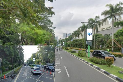 Jl. Pintu Satu (LED Lamp Pole GBK), Jakarta Pusat