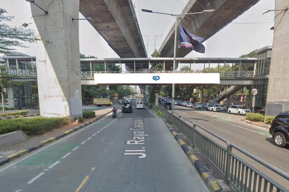 Billboard at JPO Jembatan Merah Casablanca (Underpass Casablanca), Jakarta Selatan