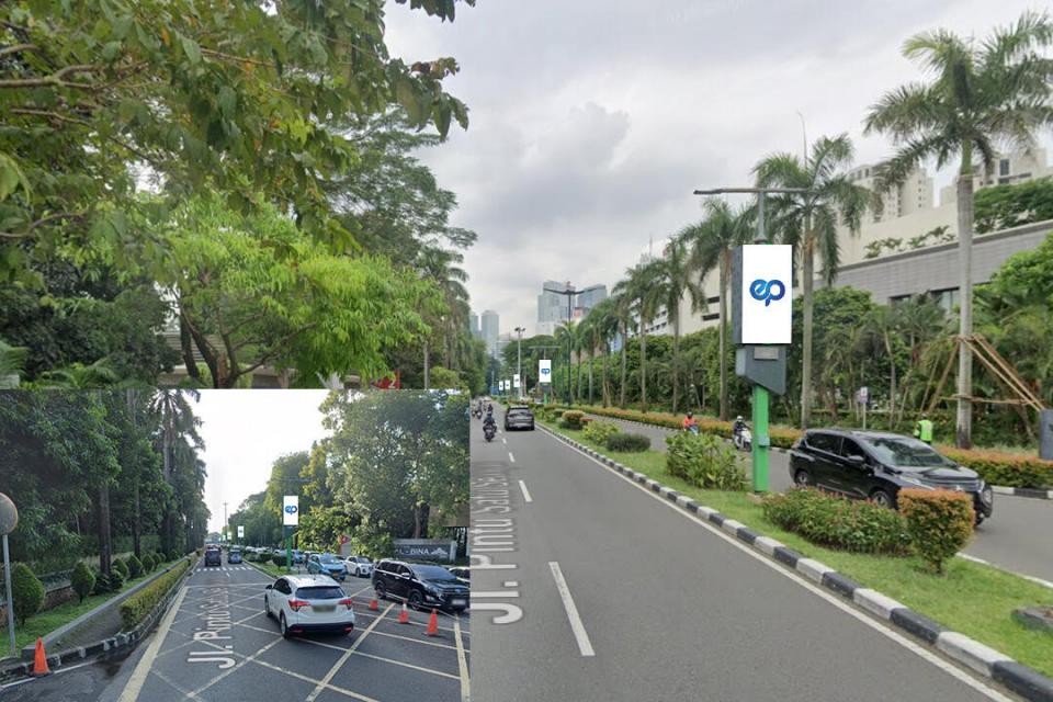 Videotron at Jl. Pintu Satu (LED Lamp Pole GBK), Jakarta Pusat