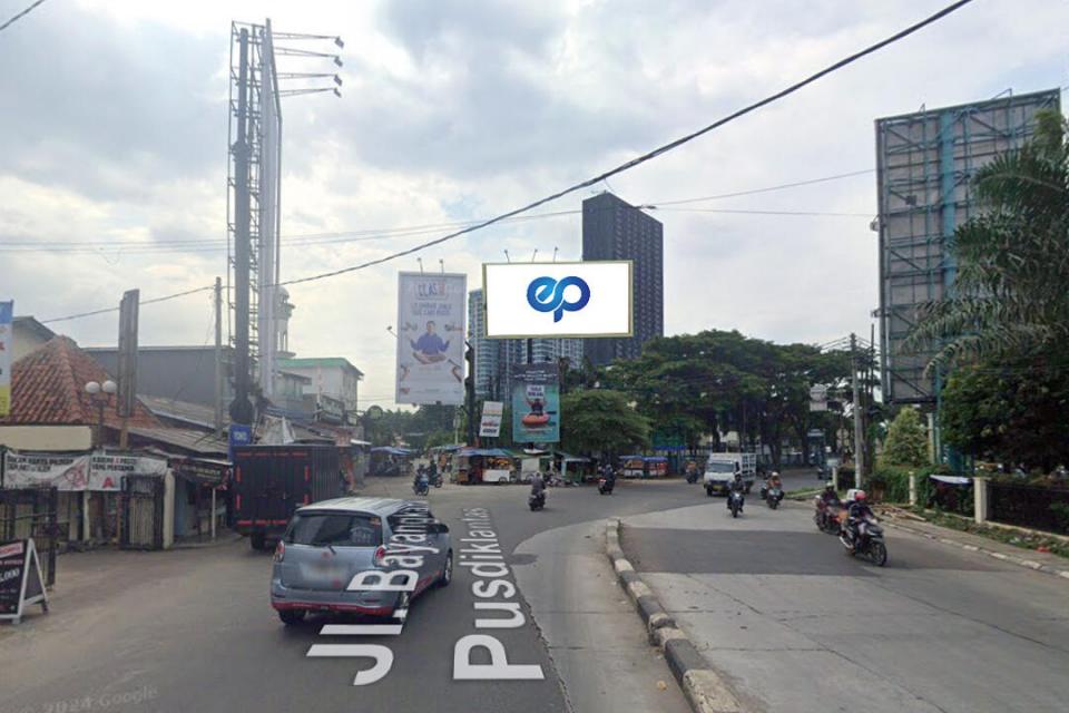 Billboard at Jl. Bayangkara Pusdiklantas, Pakualam, Tangerang Selatan
