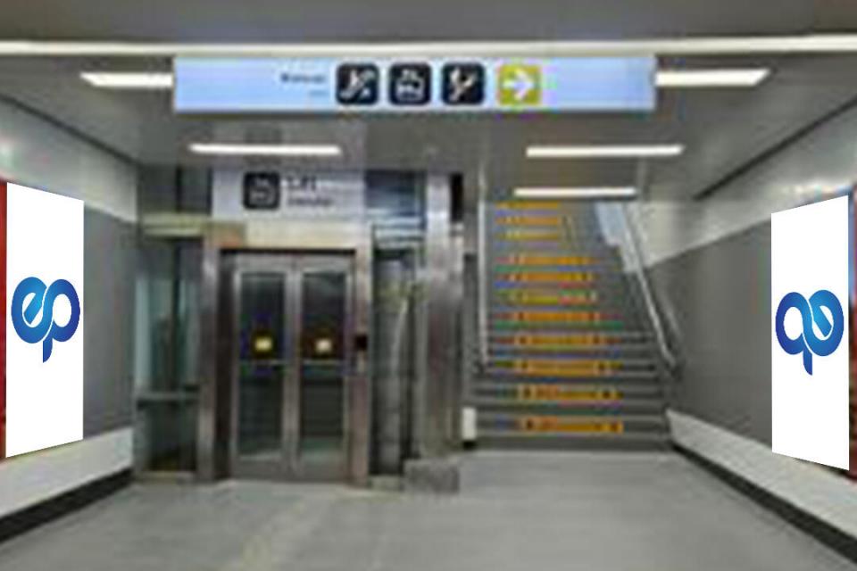 Billboard at Stasiun KCIC Tegal luar - Tunnel Branding 3, Kab Bandung