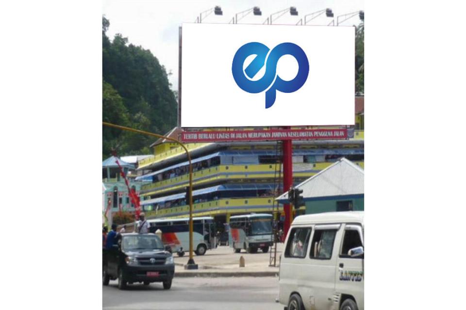 Billboard at Jl. Pertigaan Pusat Perniagaan Cambaruni, Fak Fak, Papua Barat