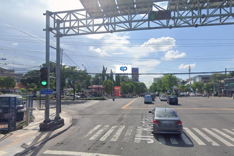 Billboard at Perempatan Jl. Kertajaya - Dharmawangsa, Surabaya