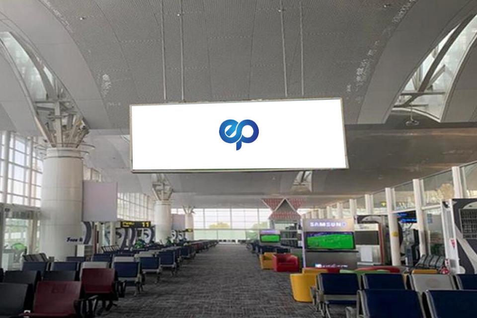 Billboard at Boarding Lounge Domestik - Gate 11 Bandara Kualanamu Medan