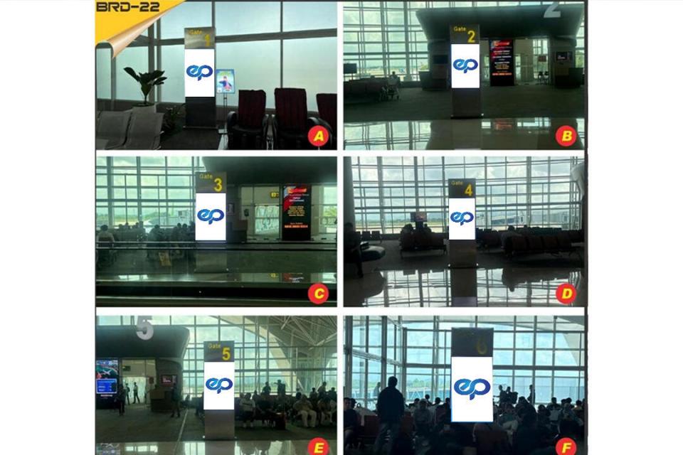 Billboard at Terminal Selatan Bandara Sultan Hasanuddin, Makassar